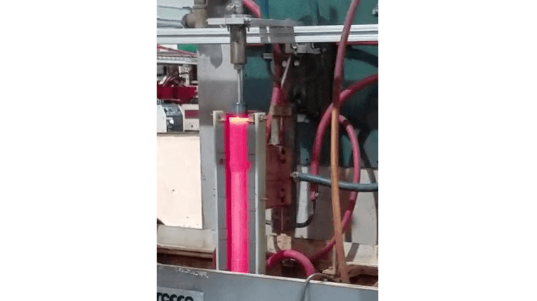 Heat Treat Intensive Quench Machine while heating thru shaft