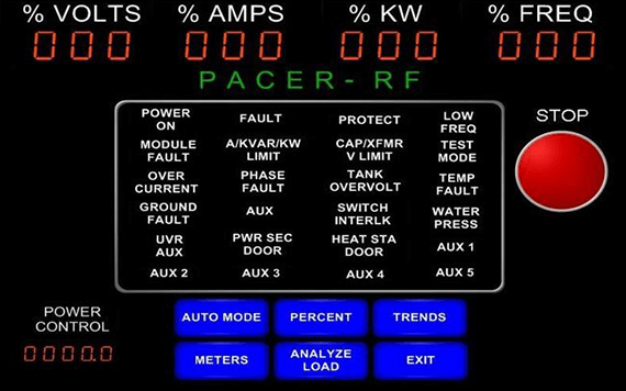 Power Supply Pacer RF HMI Display