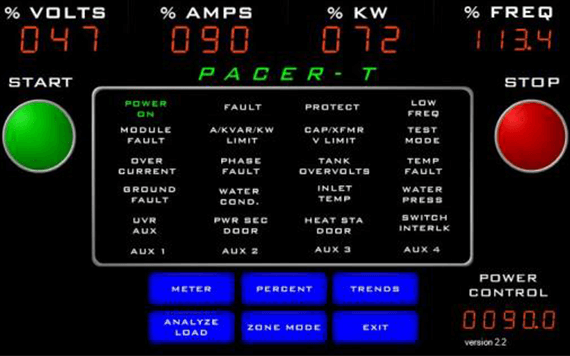 Power Supply PacerT HMI Display