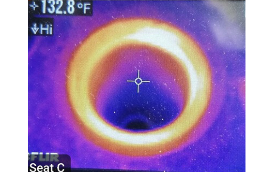 ValveSeat Selective Heating Thermal Image