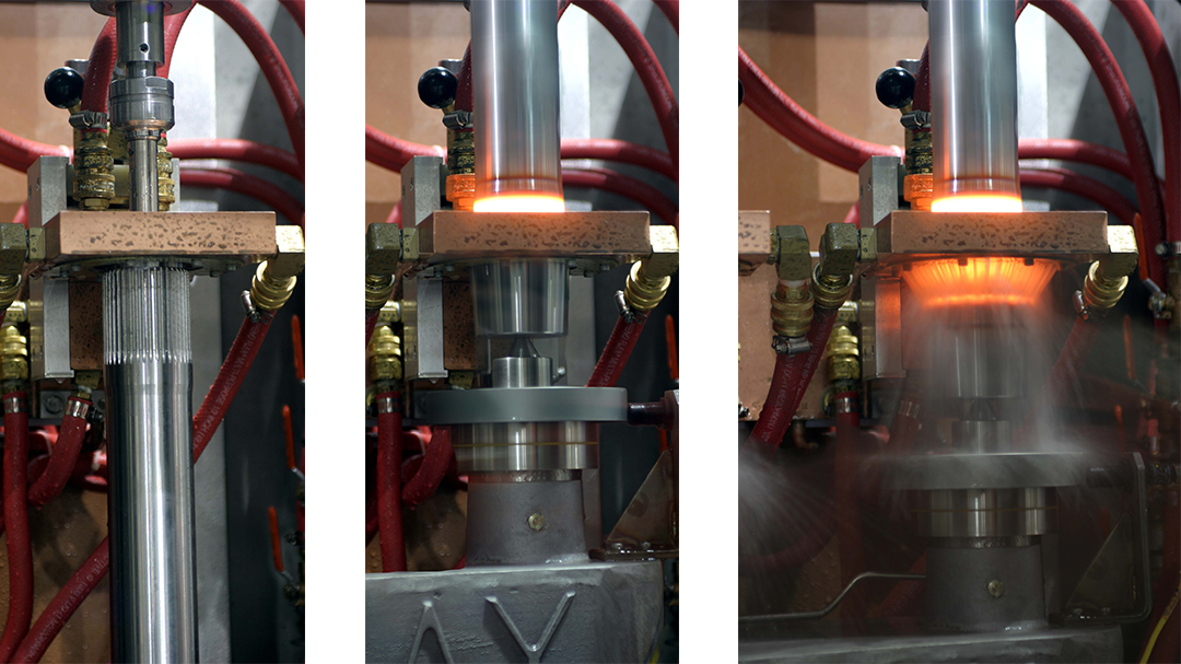 Heat Treat Single Spindle Scanner Heating Progression