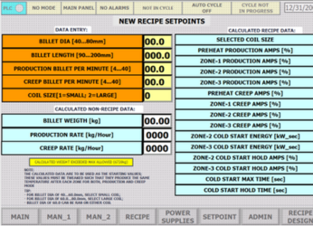 Forging Recipe Builder Software Control