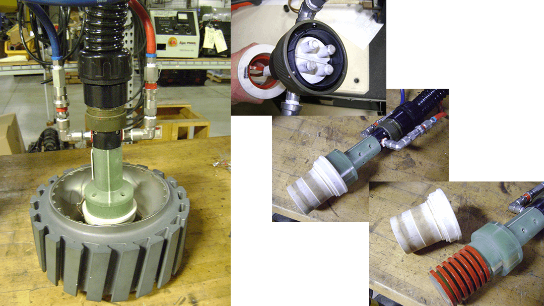 Shrink Fitting aerospace insulating locator and quick disconnect